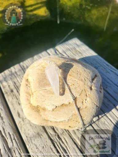 Pendule Cristal de Roche - Amplificateur d'énergie - Divination - harmonisation des chakras