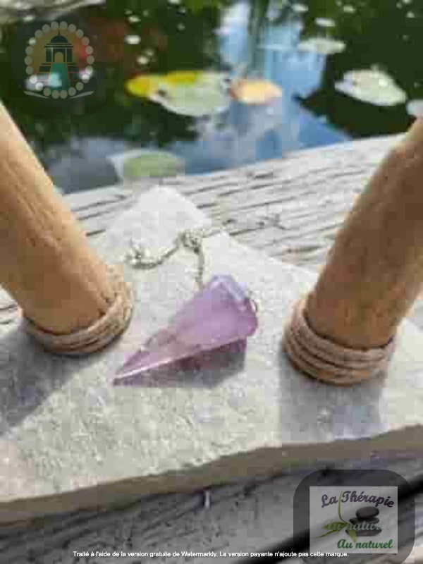 Pendule Améthyste - puissance spirituelle - intuition - harmonisation des chakras